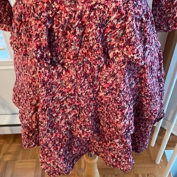 🌸 Ba&Sh Pink “Nina” V-Neck Tiered Mini Dress – Size M 🌸 - Picture 13 of 16